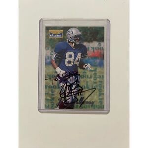 1995 skybox premium Joey Galloway rookie card personally autographed by Joey # 1